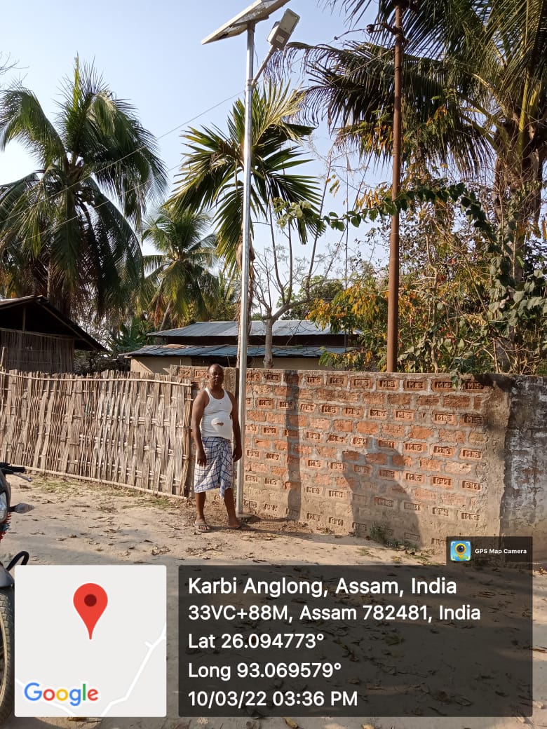 Installation of Solar Street Light at Nayadanga Village