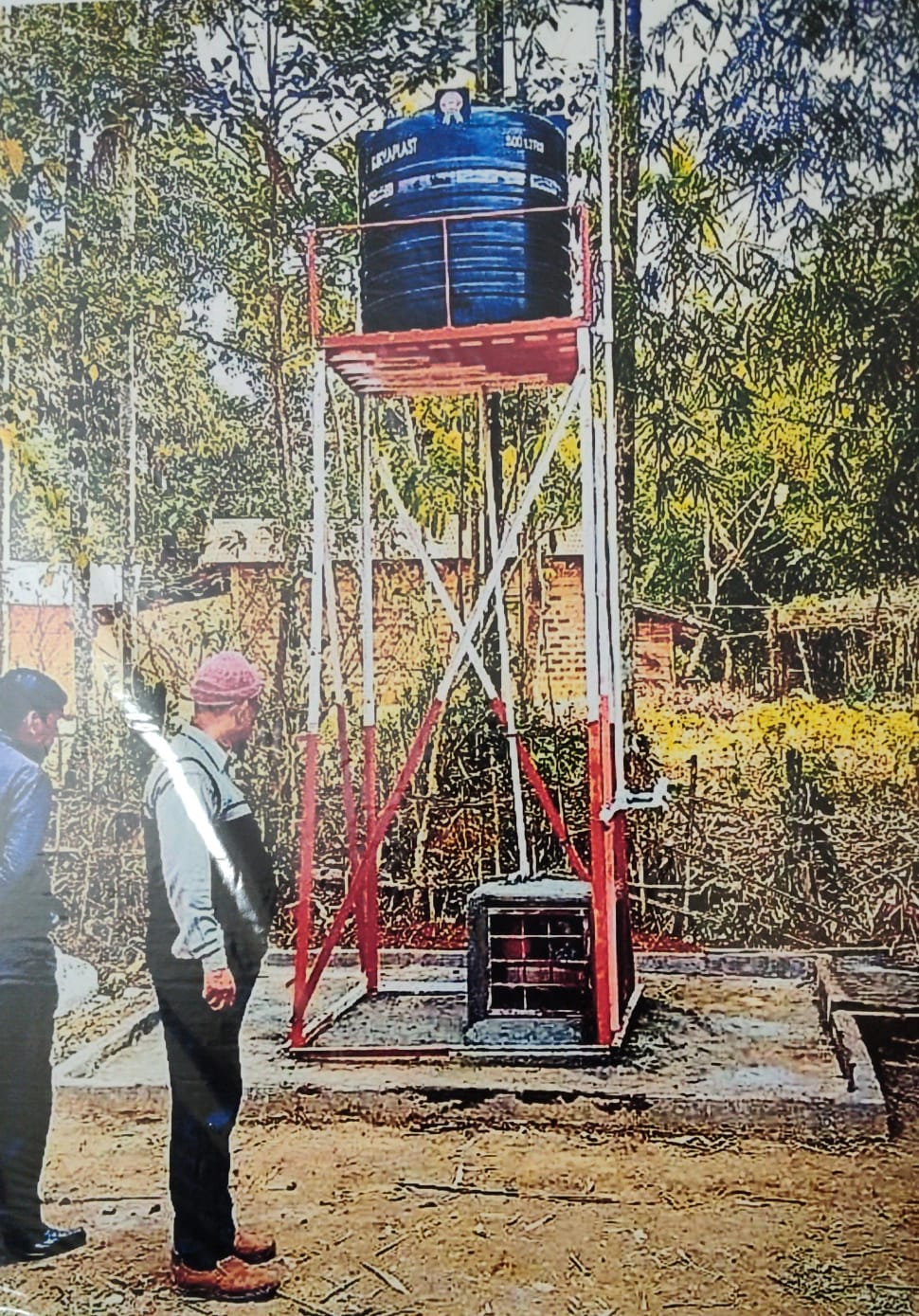 Installation of drinking water facility at 1399 no Arcutepur LP School