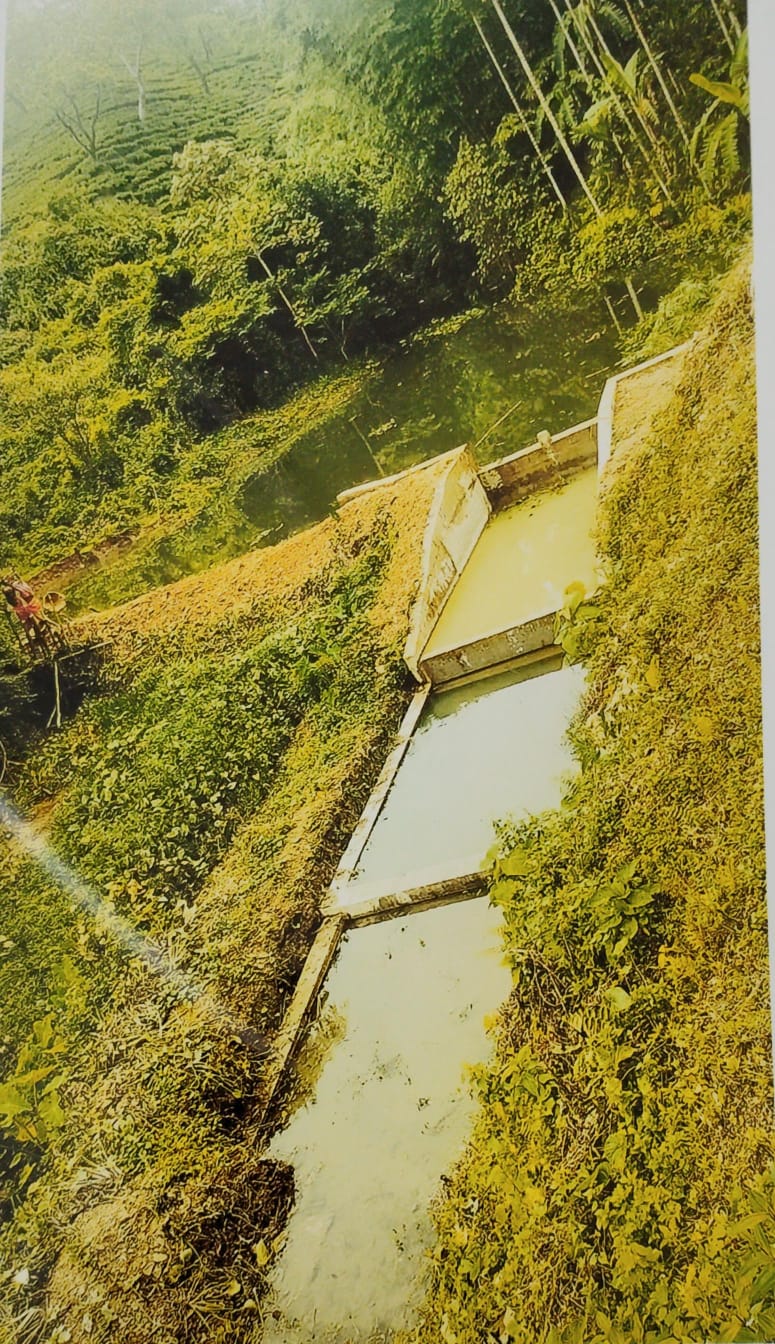 Drinking water facility using perinnial source along with check dam construction.