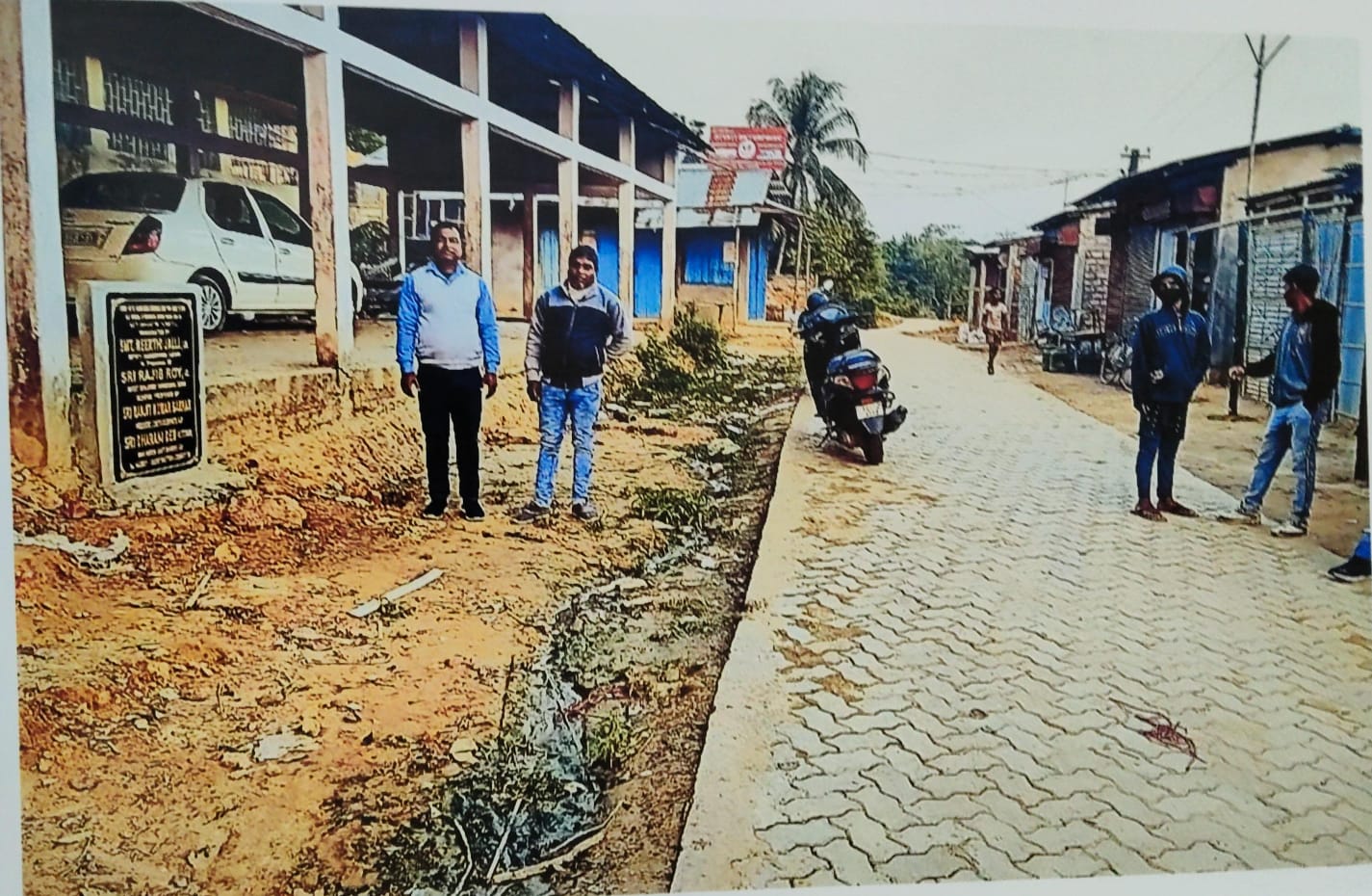 Const of CC Block Road starting from PWD Road to BPM ME School at Dudhpatil Grant