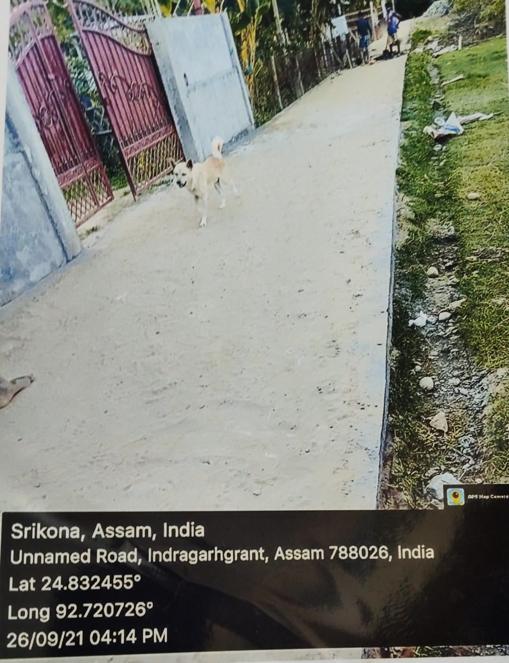 Const. of CC Block Road from TV Tower Road to AWC no 9 at Srikona Grant.