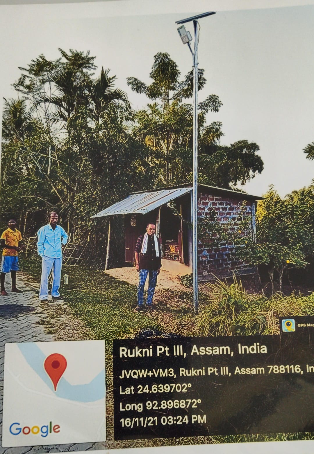 Installation of 15 Nos of Solar Street Light of 20 V 40WP each.