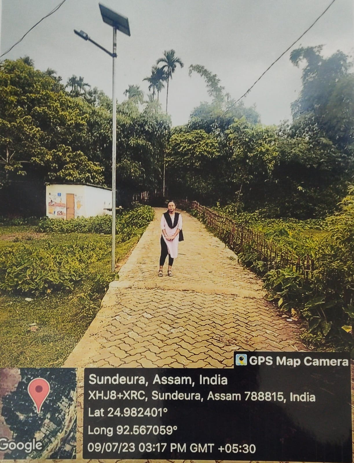 Const. of CC Block Road from 537 No Assamese LP School to Mankush Roy house at Chaligram.
