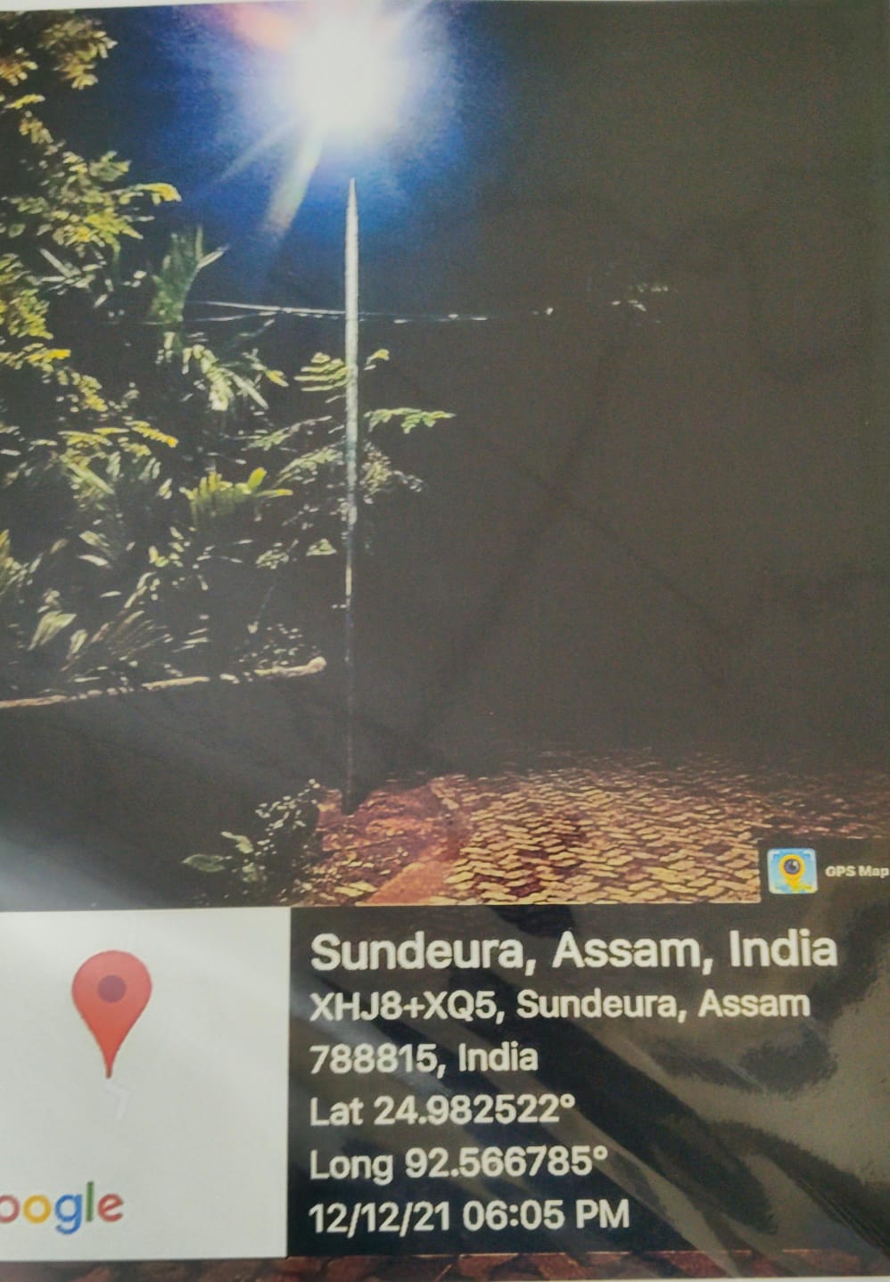 Installation of 15 Nos of Solar Street Light of 20 V 40WP each.
