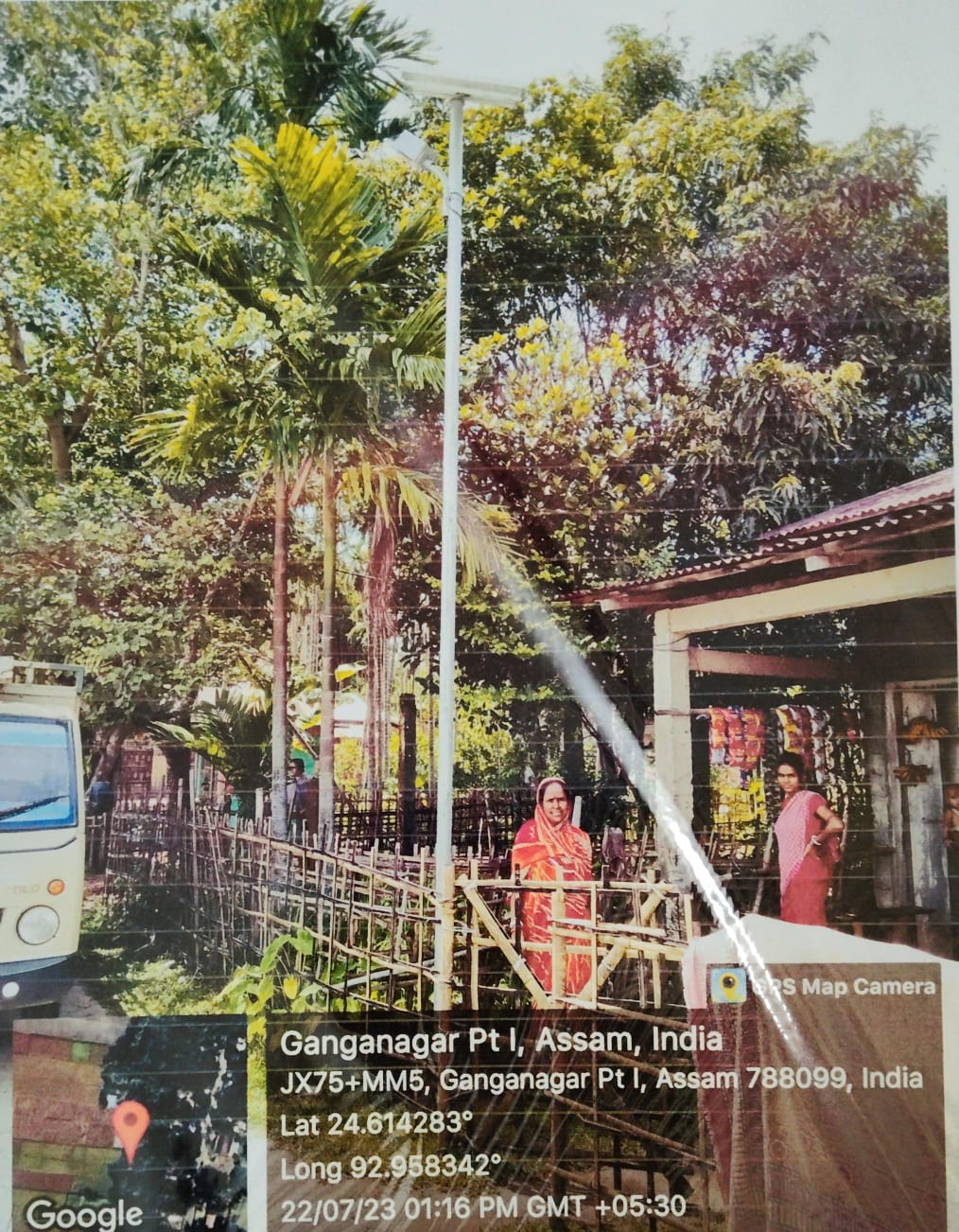 15 nos of solar street light @ Rs 40000 each is required for lightening of the internal roads of the village