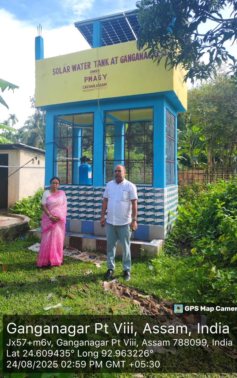 Const of Solar Water Tank at  Tulartol FV