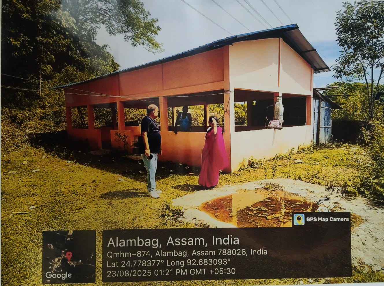 Const of Community Centre at Alombag Trinathbari with e-Transfer system