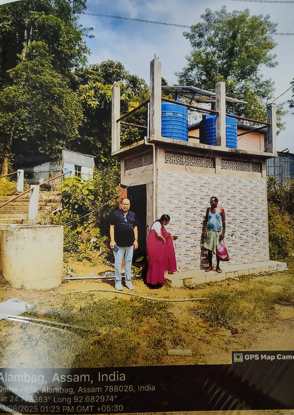 Const of Solar Water Tank at  Digarsrikona Pt I