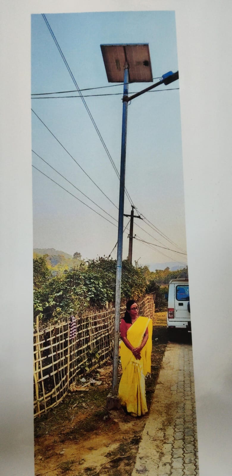 Installation of 15 nos of solar street light of 20 V 40 WP each