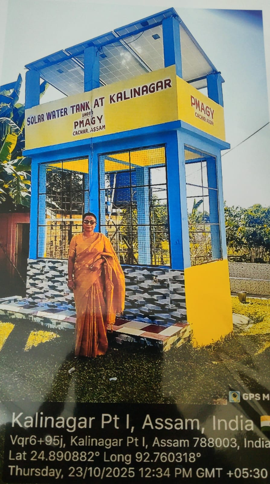 Const of Solar Water Tank at Kalinagar Pt II