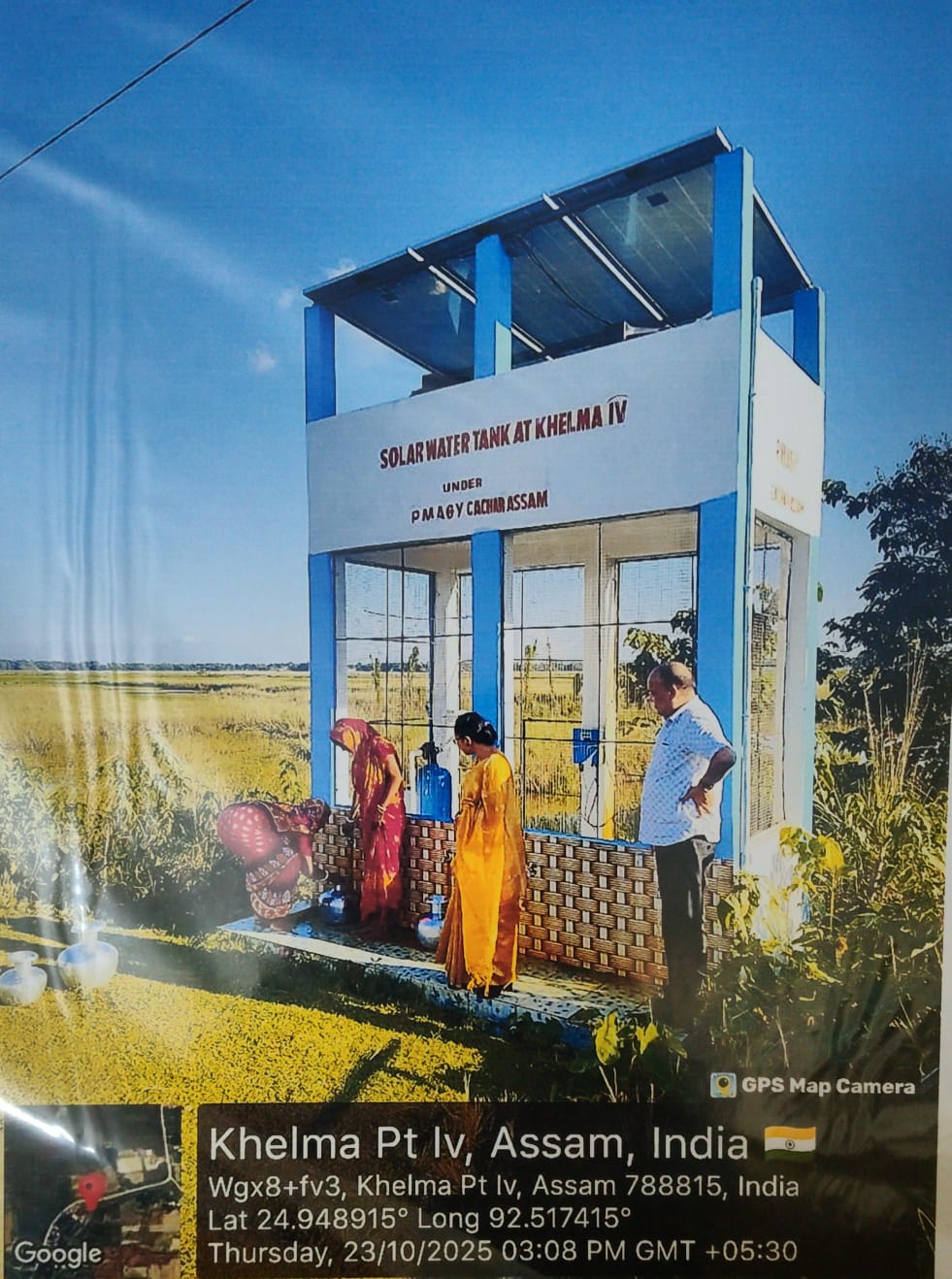 Const of Solar Water Tank at Khelma Pt IV Village