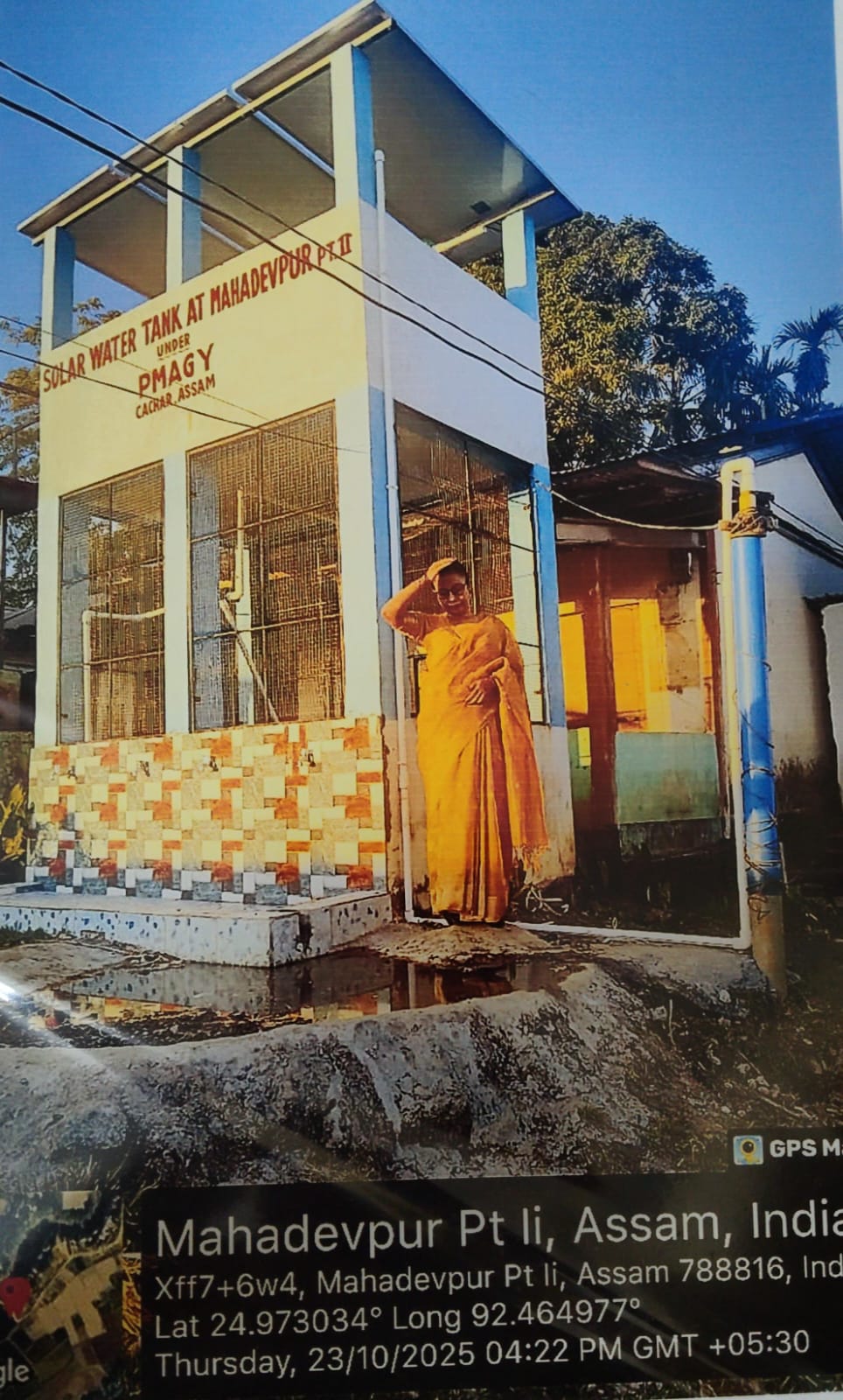 Const of Solar Water Tank at Mahadevpur Pt II