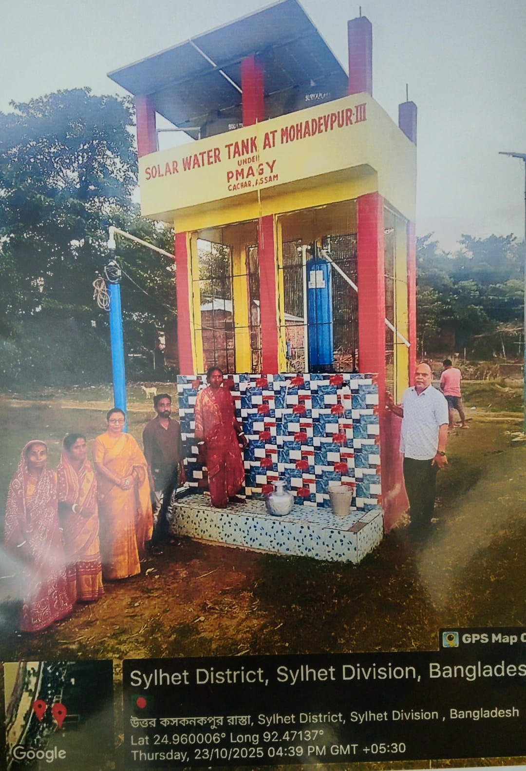 Const of Solar Water Tank at Mahadevpur Pt III