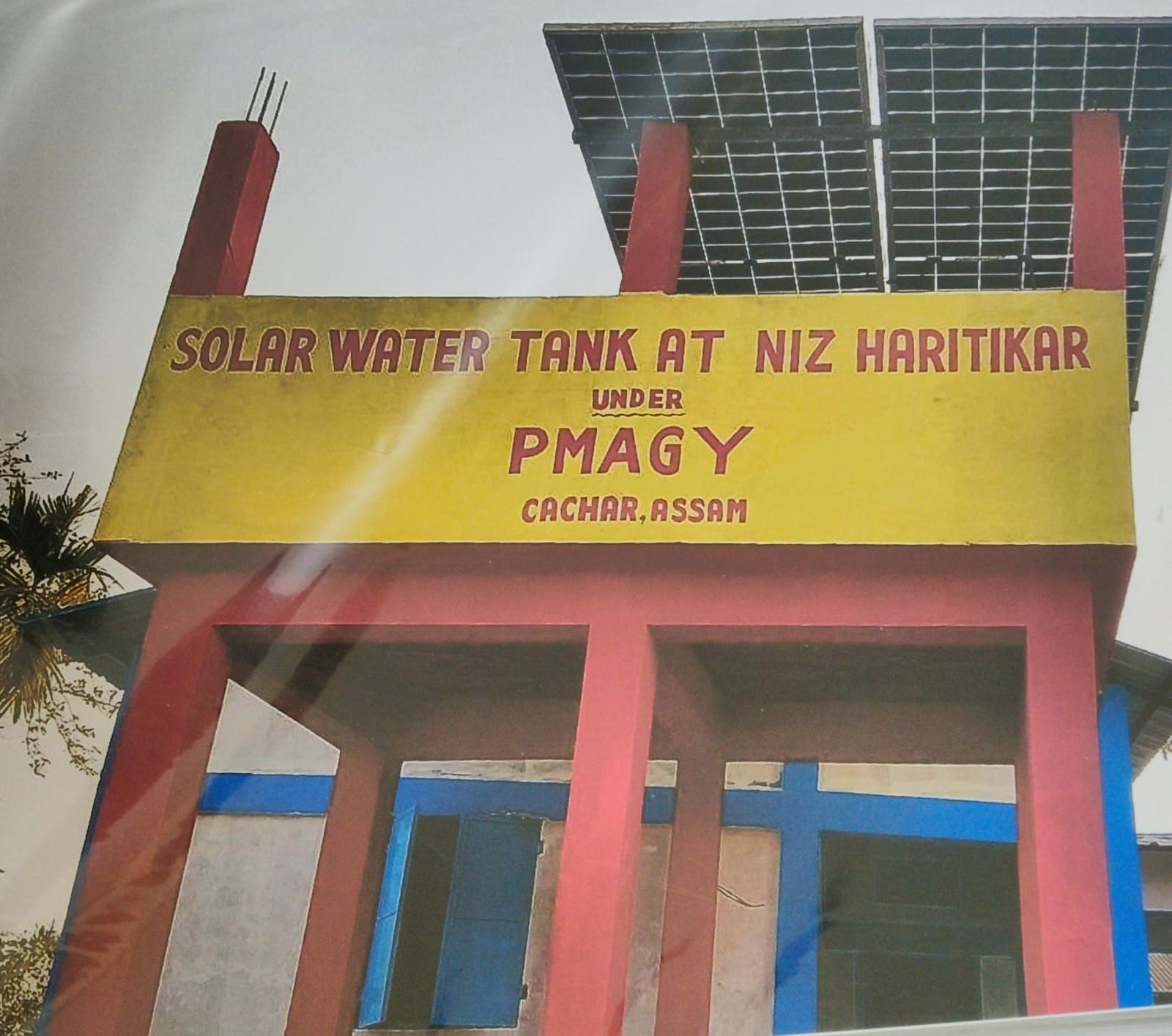 Const of Solar Water Tank at  Niz Haritikar Pt I