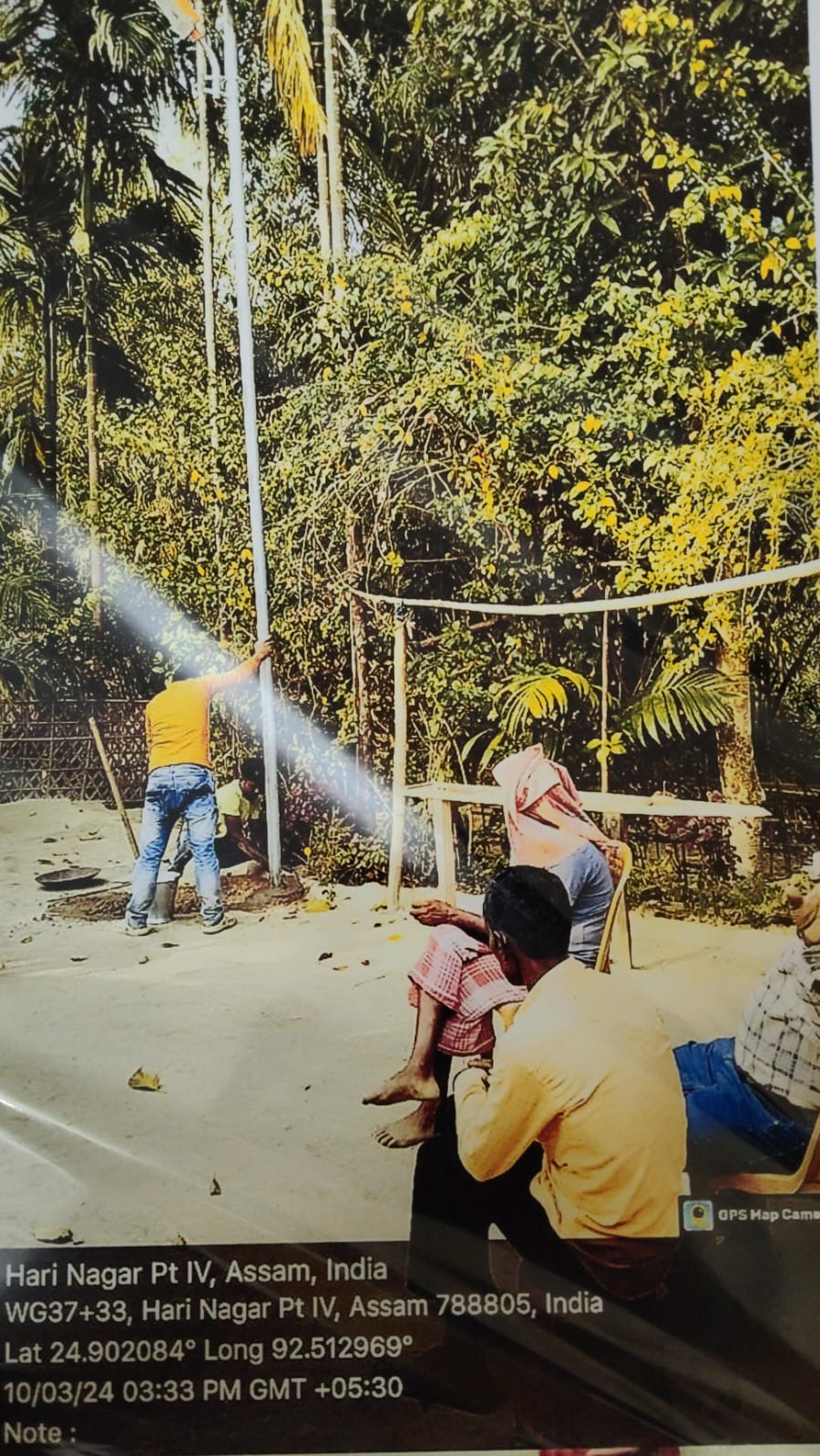 15 nos of solar street light @ Rs 40000 each is required for lightening of the internal roads of the village