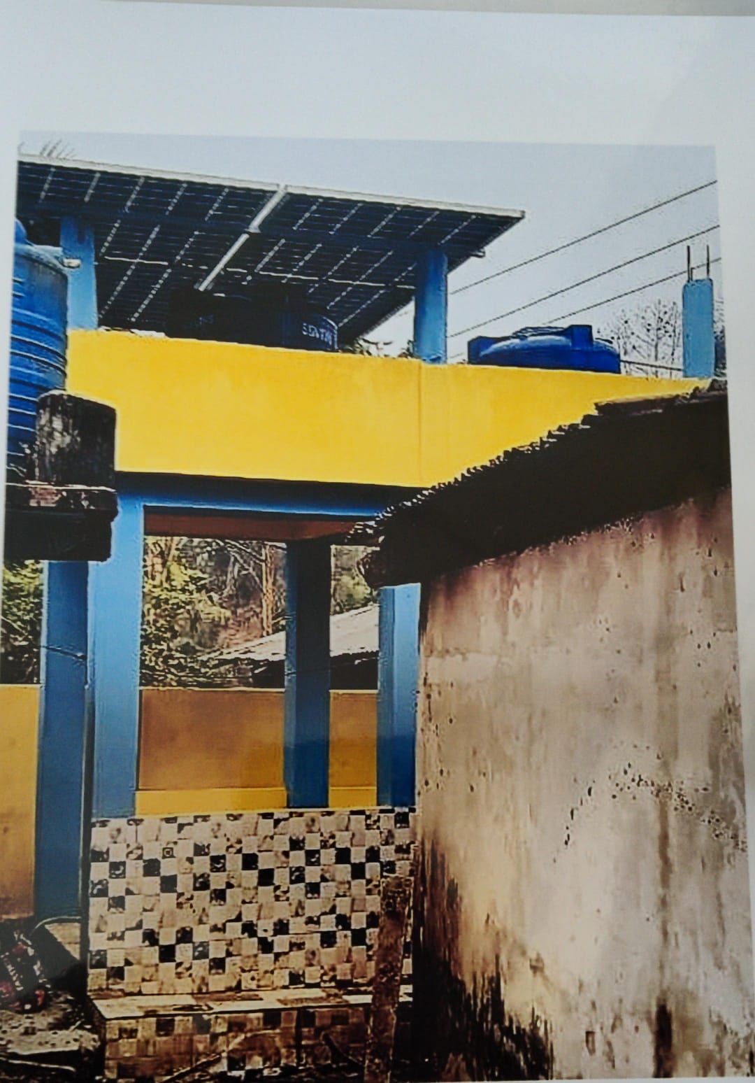 Const of Solar Water Tank at Pachim Biroinhowar