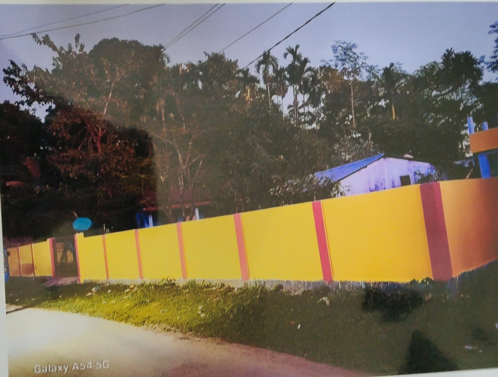 Const of boundary wall of 637 no Algin LP School .