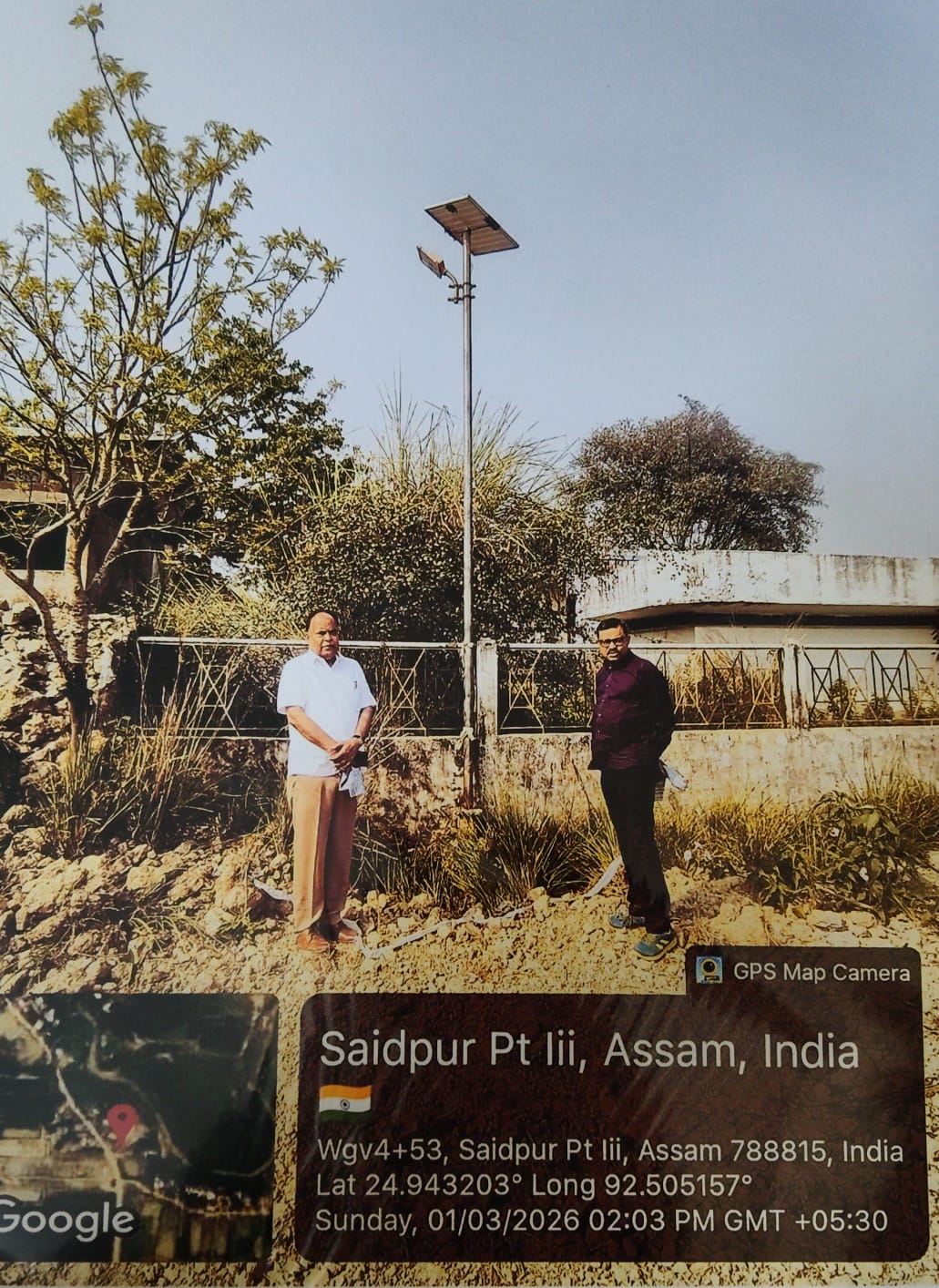 15 nos of solar street light @ Rs 40000 each is required for lightening of the internal roads of the village