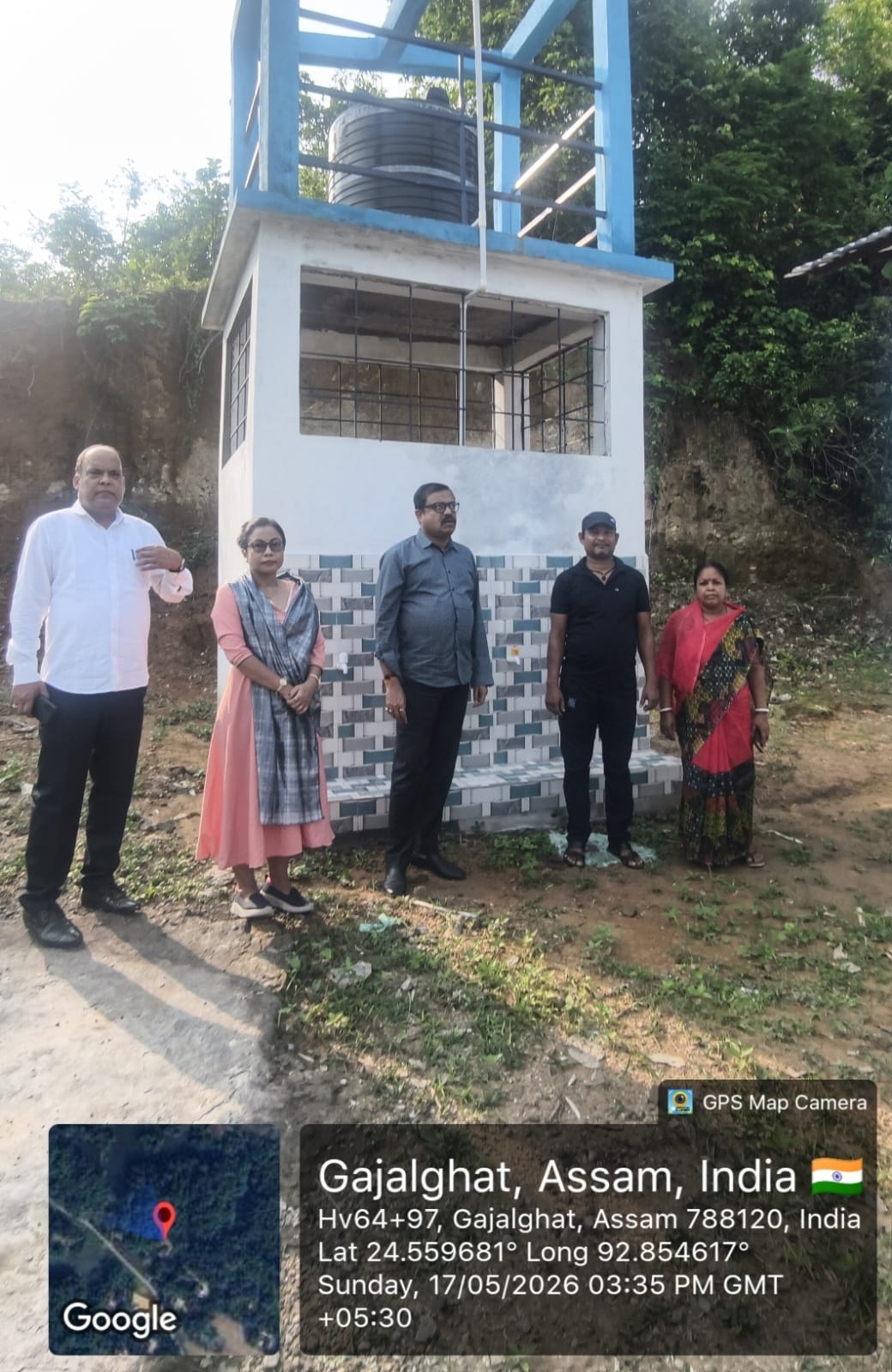 Const of Solar Water Tank at Jibangram under Cachar District