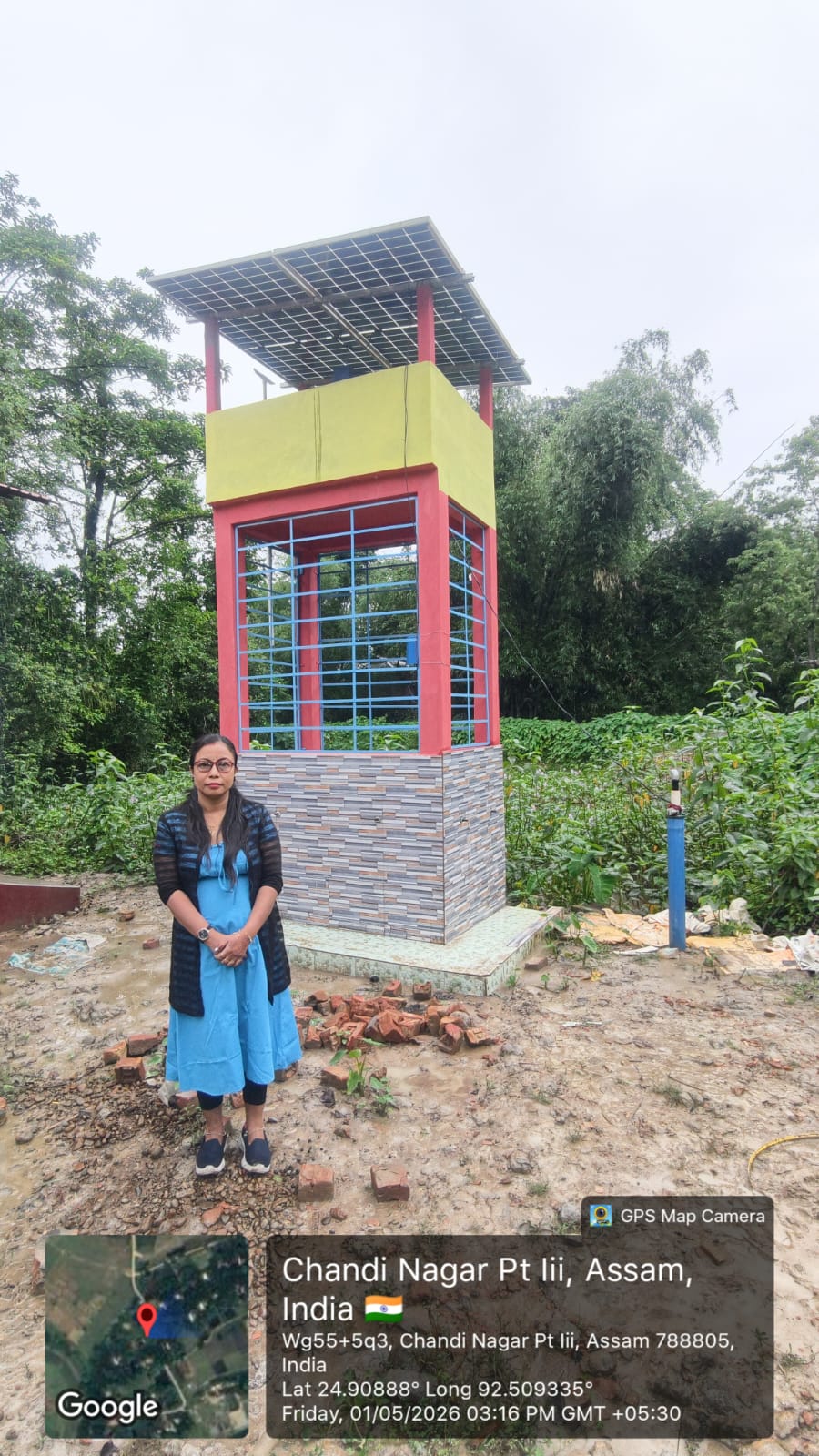 Const of Solar Water Tank at  Chandinagar Pt III